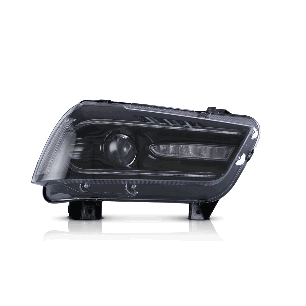 Reflektory Dodge Charger 2011-2014 DRL LED (wariant RGB) - obrazek 4
