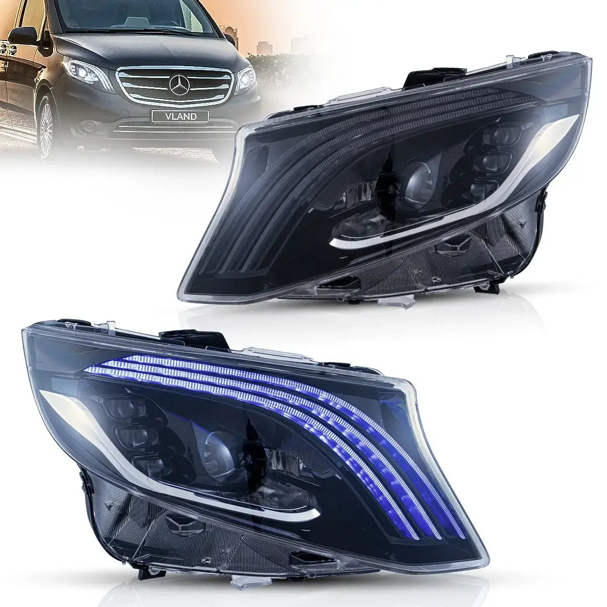 Reflektory Mercedes-Benz V-Class / Vito W447 (2016–2023) Full LED