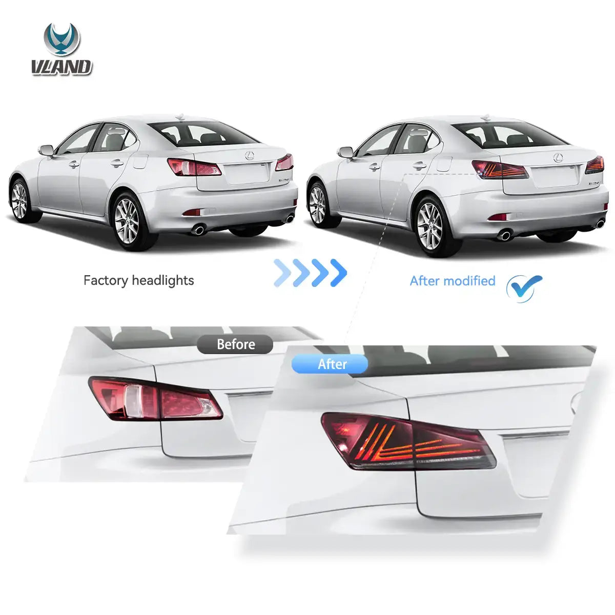 Tylne światła Lexus IS250 / IS350 / IS220d / IS F (2006–2015) LED - obrazek 5