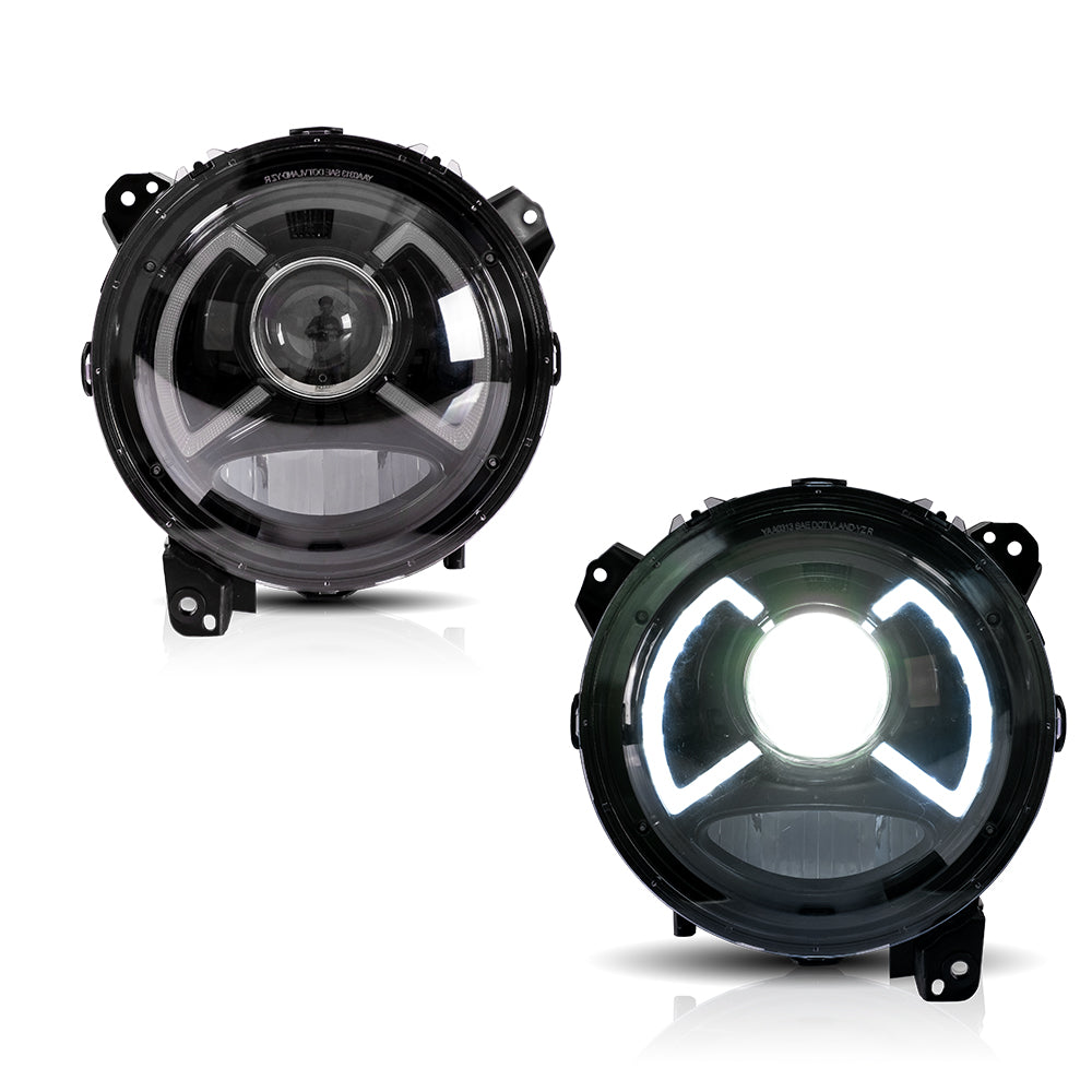 Reflektory Jeep Wrangler JL / Gladiator JT (2018–2020) Full LED - obrazek 4