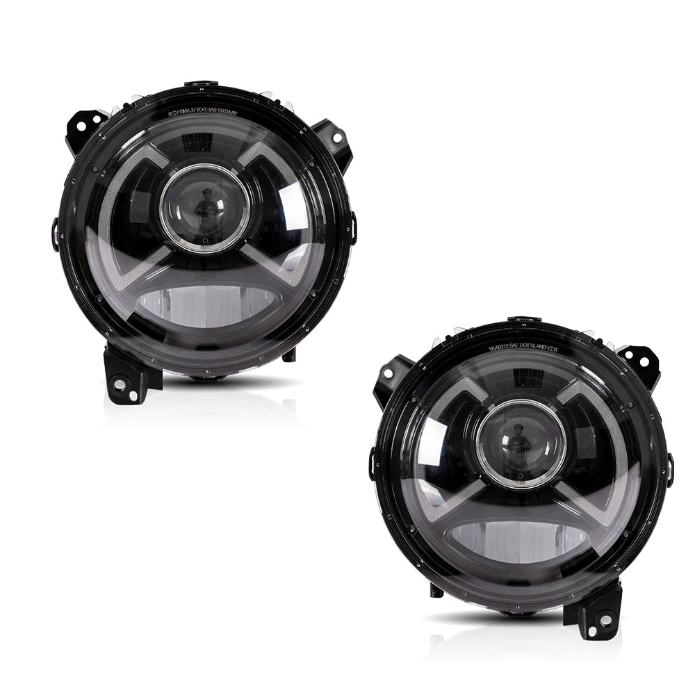 Reflektory Jeep Wrangler JL / Gladiator JT (2018–2020) Full LED - obrazek 5
