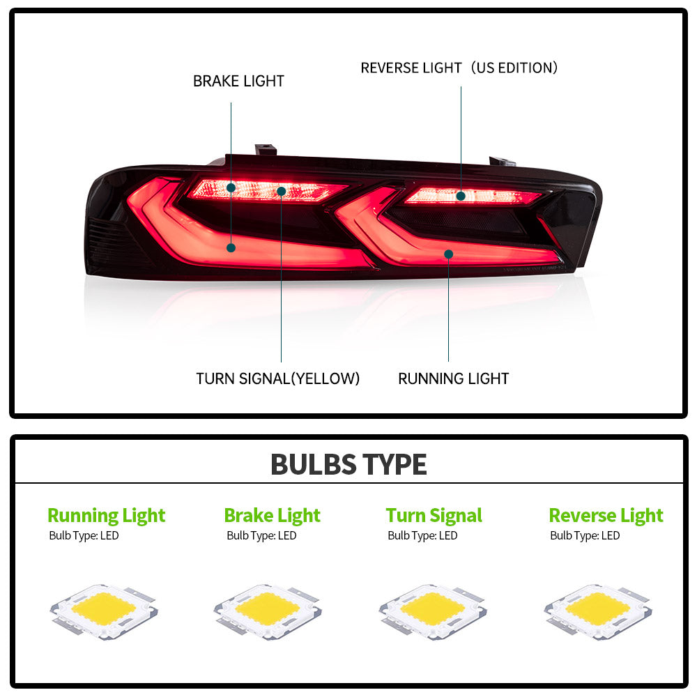 Tylne światła Chevrolet Camaro 6. generacji (2016–2018) Full LED - obrazek 5