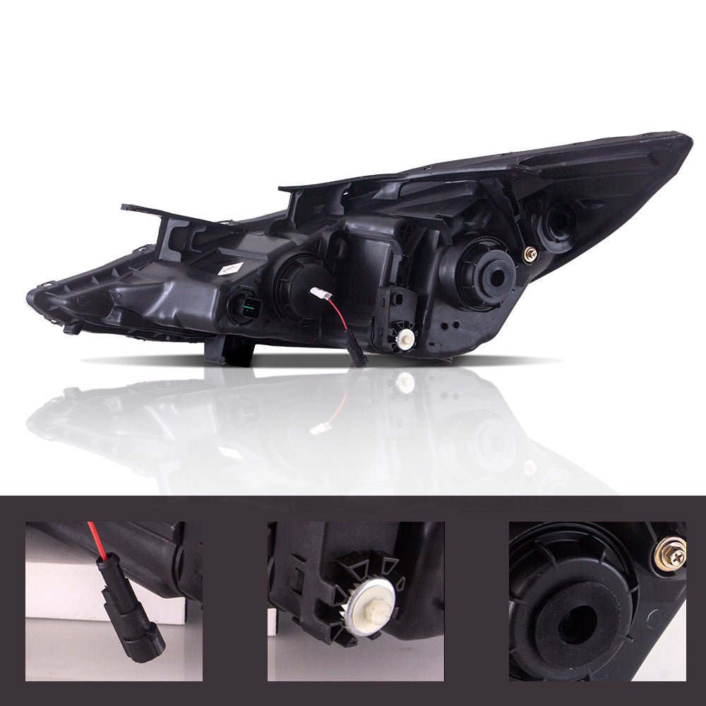Reflektory Hyundai Sonata (2011–2014) LED (wariant Demon Eye) - obrazek 4