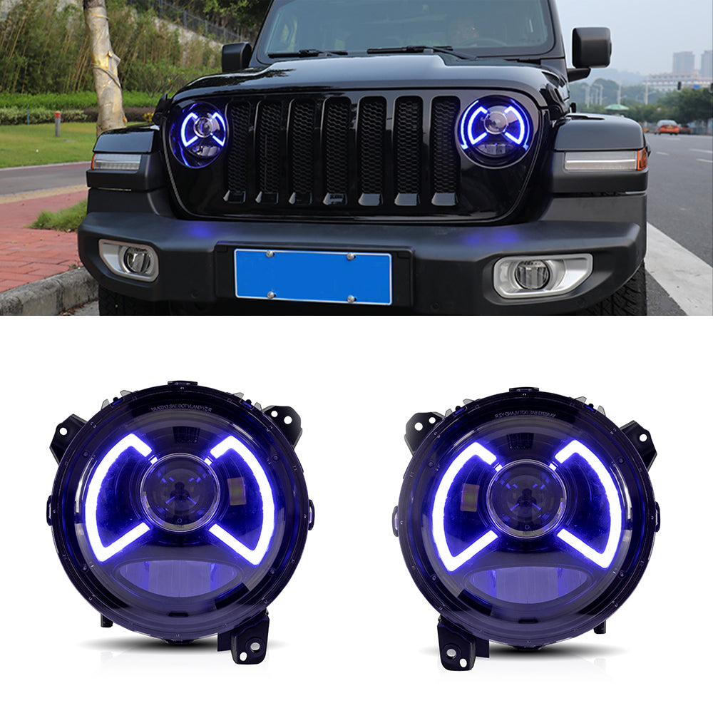 Reflektory Jeep Wrangler JL / Gladiator JT (2018–2020) Full LED - obrazek 3