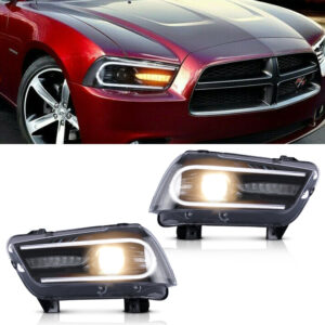 Reflektory Dodge Charger 2011-2014 DRL LED (wariant RGB)