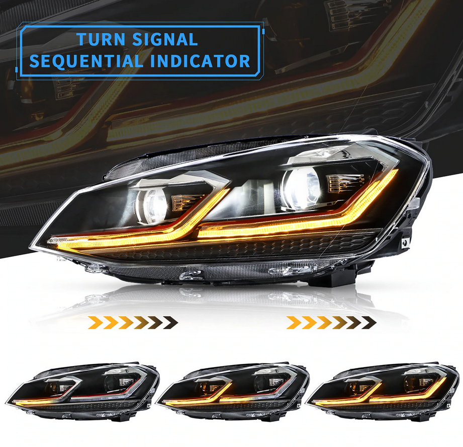 Reflektory Volkswagen Golf 7.5 / MK7.5 Hatchback (2017–2021) Full LED - obrazek 4