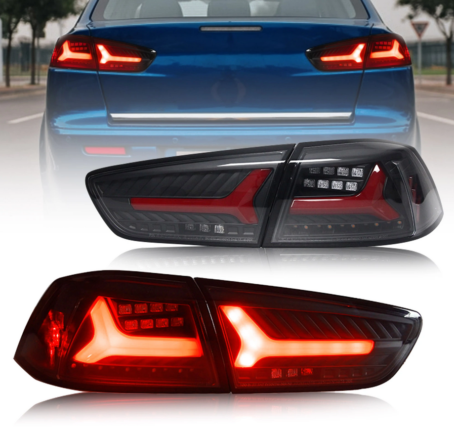 Tylne światła Mitsubishi Lancer EVO X (2008–2018) LED z sekwencyjnym kierunkowskazem - obrazek 2