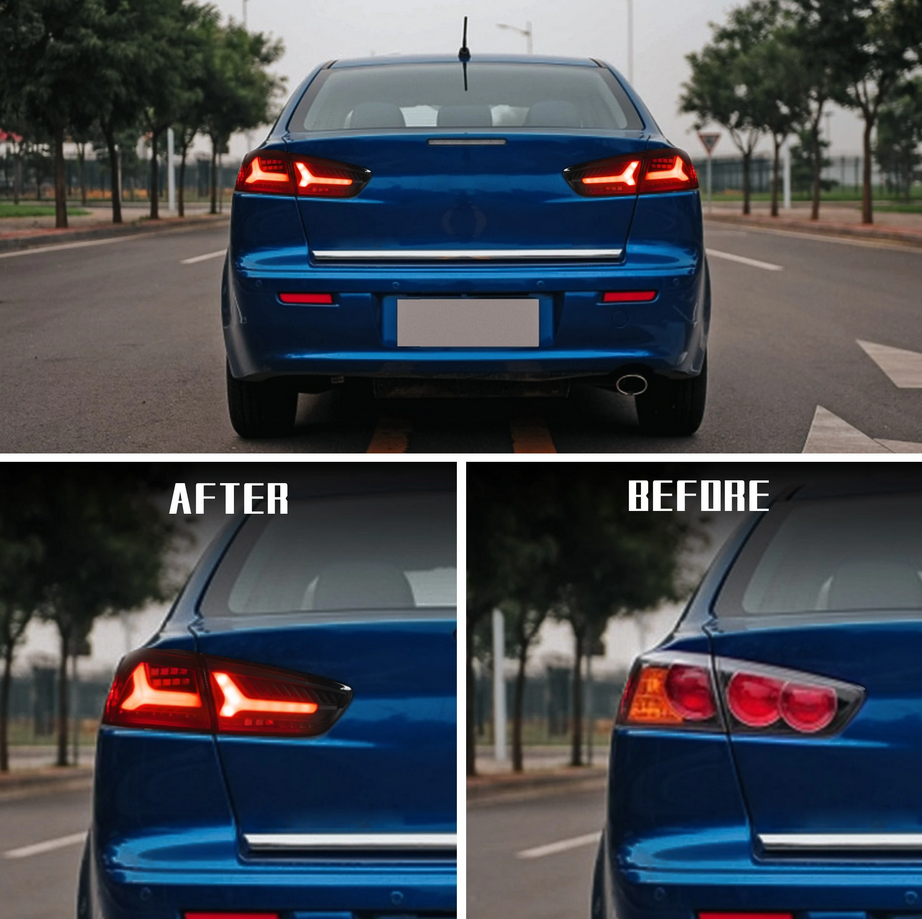 Tylne światła Mitsubishi Lancer EVO X (2008–2018) LED z sekwencyjnym kierunkowskazem - obrazek 3