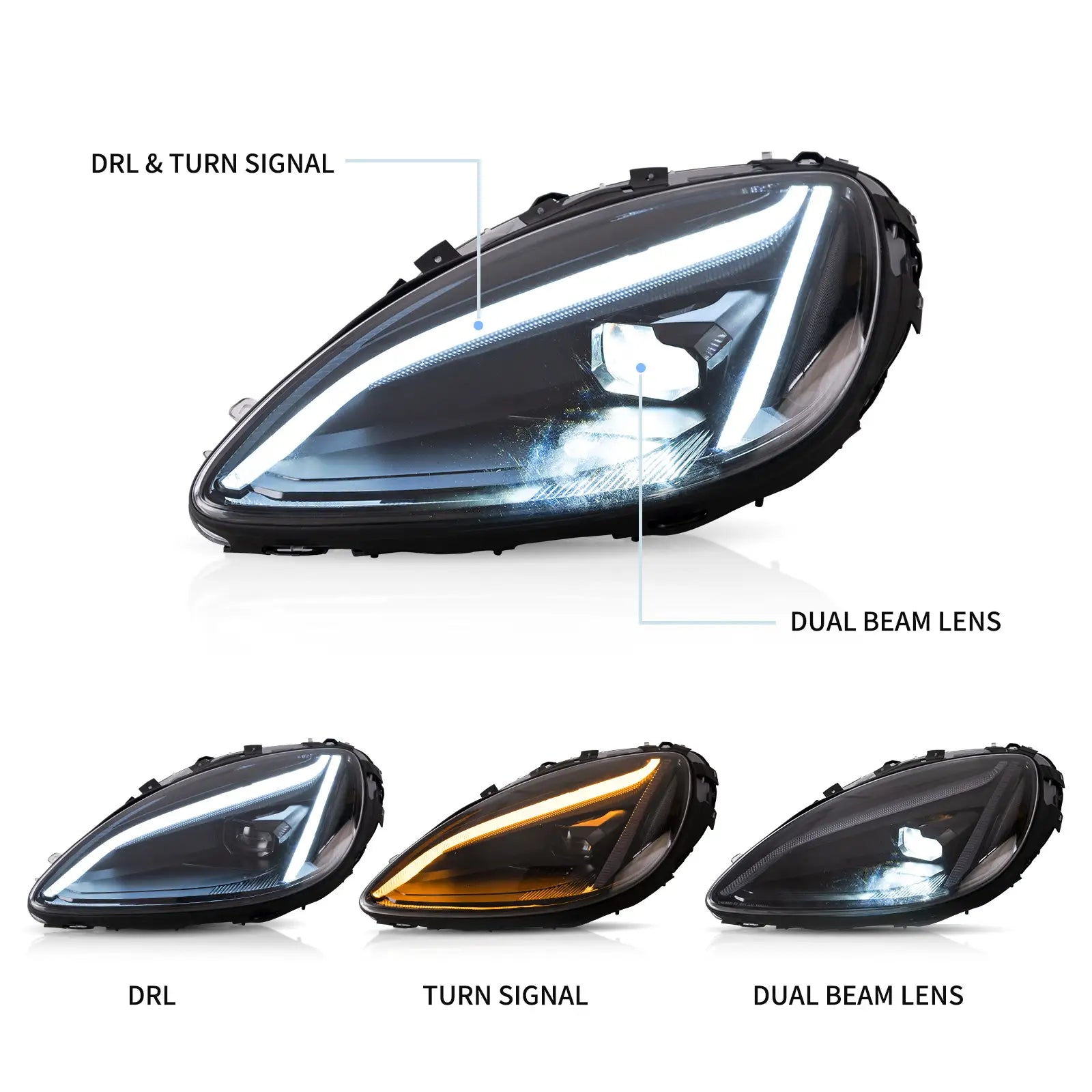 Reflektory Chevrolet Corvette C6 EU (2005–2013) Full LED - obrazek 4