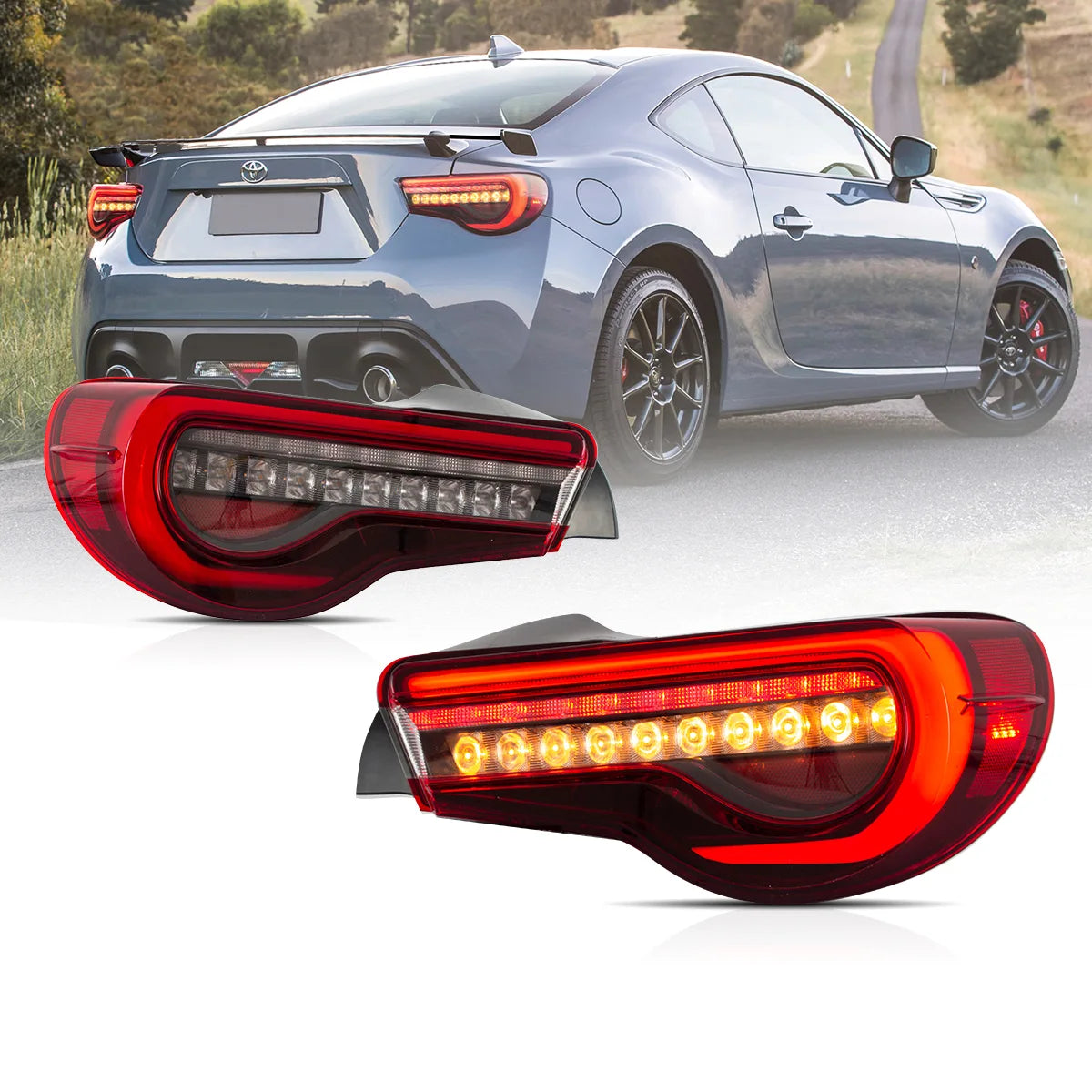Lampy tylne Toyota 86 GT86 13-20 Subaru BRZ 13-20 Scion FR-S LED z sekwencyjnymi kierunkowskazami - obrazek 5