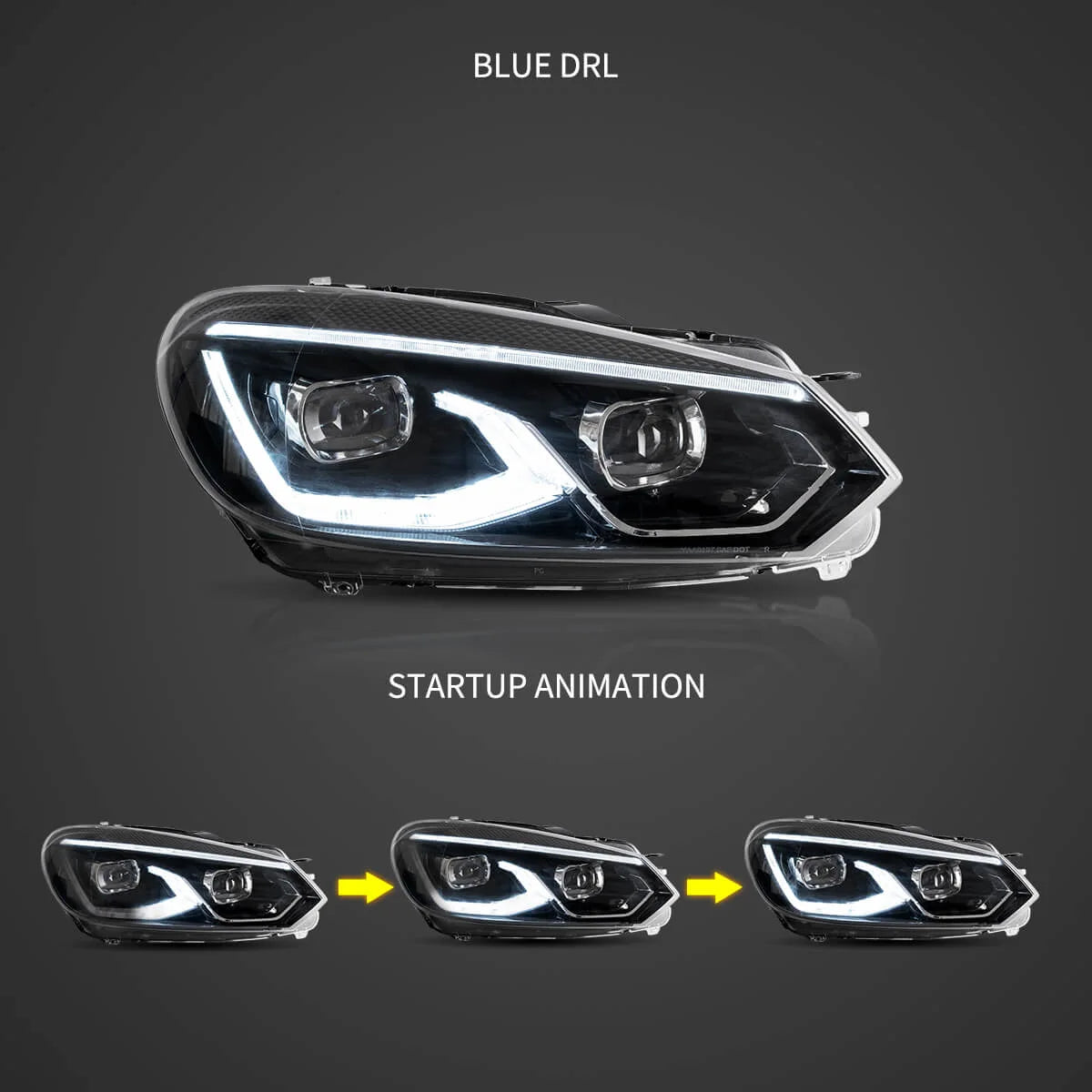 Reflektory LED Volkswagen Golf 6 (2008–2014) - obrazek 4