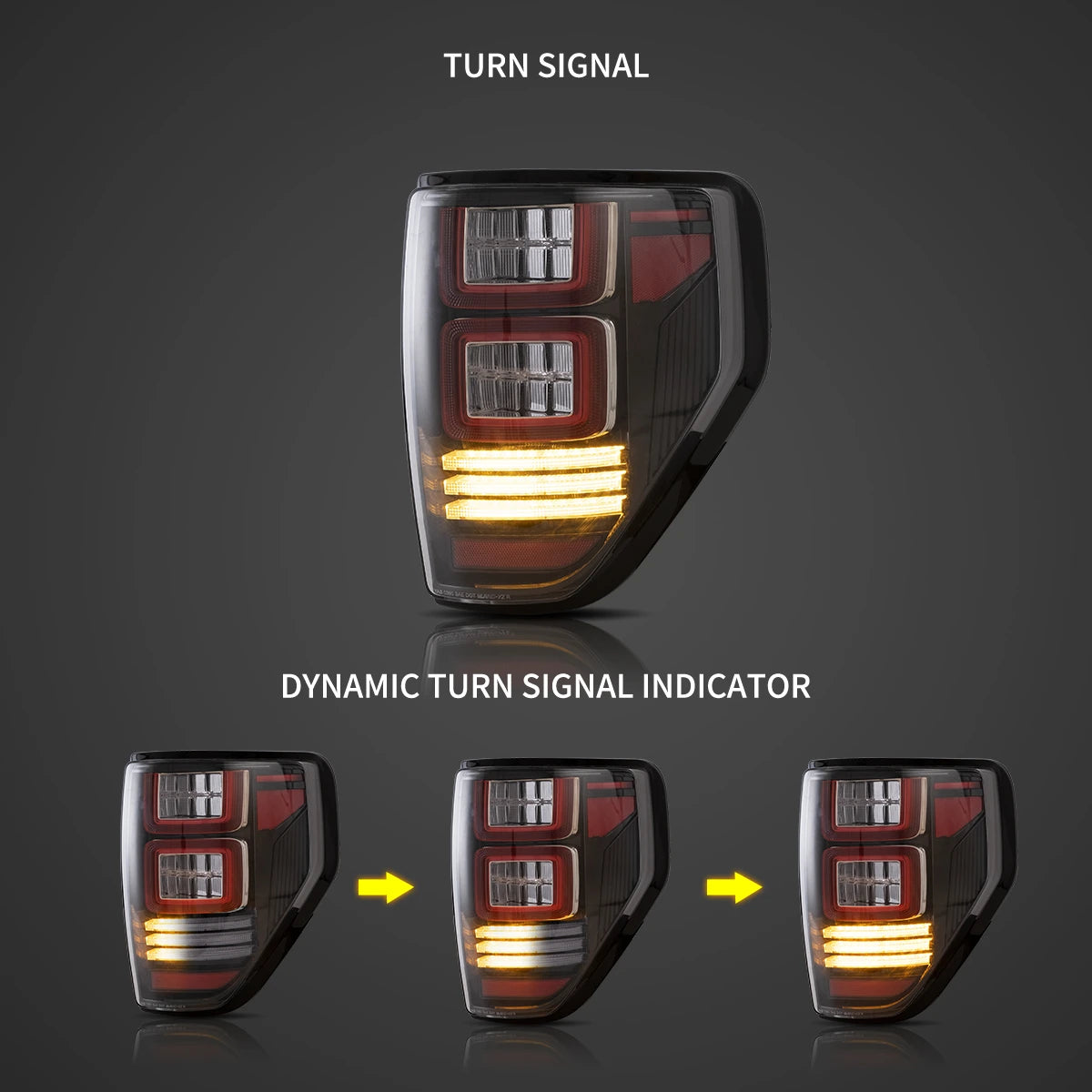 Tylne światła LED Ford F150 12. generacji (2009–2014) sekwencyjne - obrazek 3