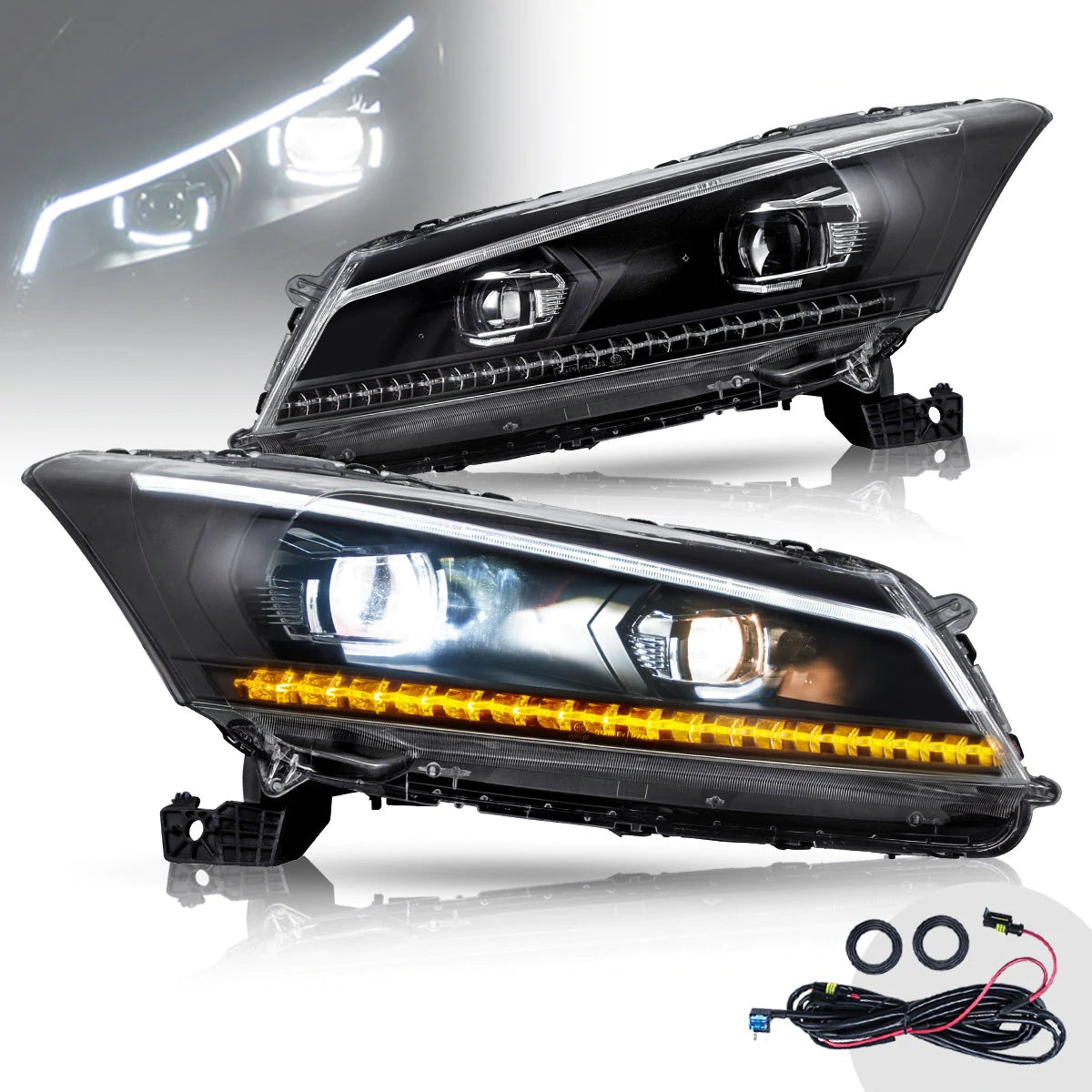 Reflektory Honda Accord Sedan (2008–2012) LED/HID