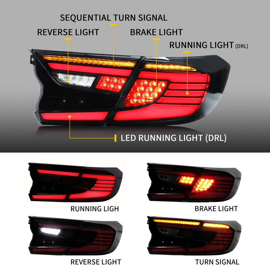 Tylne światła do Honda Accord (2018–2022) Full LED - obrazek 5