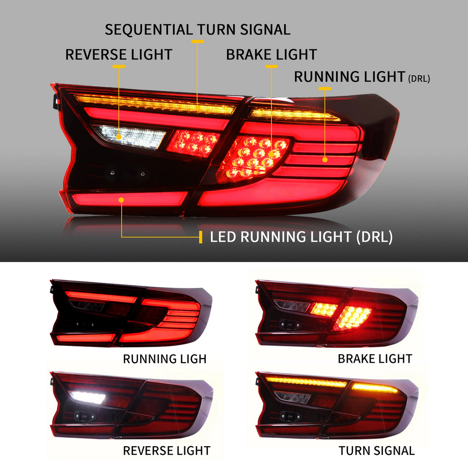Tylne światła do Honda Accord (2018–2022) Full LED - obrazek 3