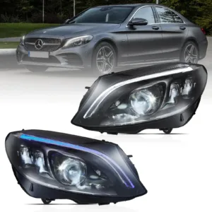 Reflektory Mercedes-Benz Klasa C W205 (2014–2021) Animacja DRL