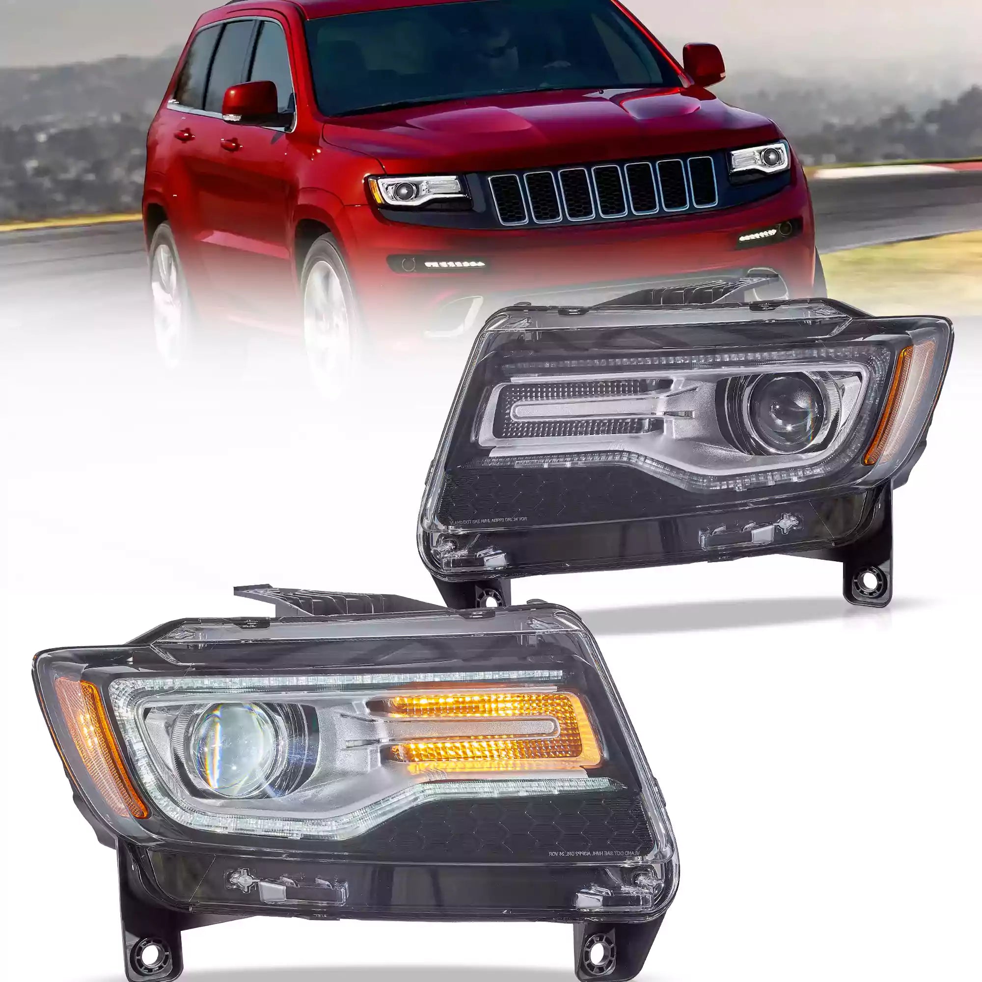 Reflektory Jeep Grand Cherokee WK2 Przed-Lift (2011–2013) Full LED - obrazek 5