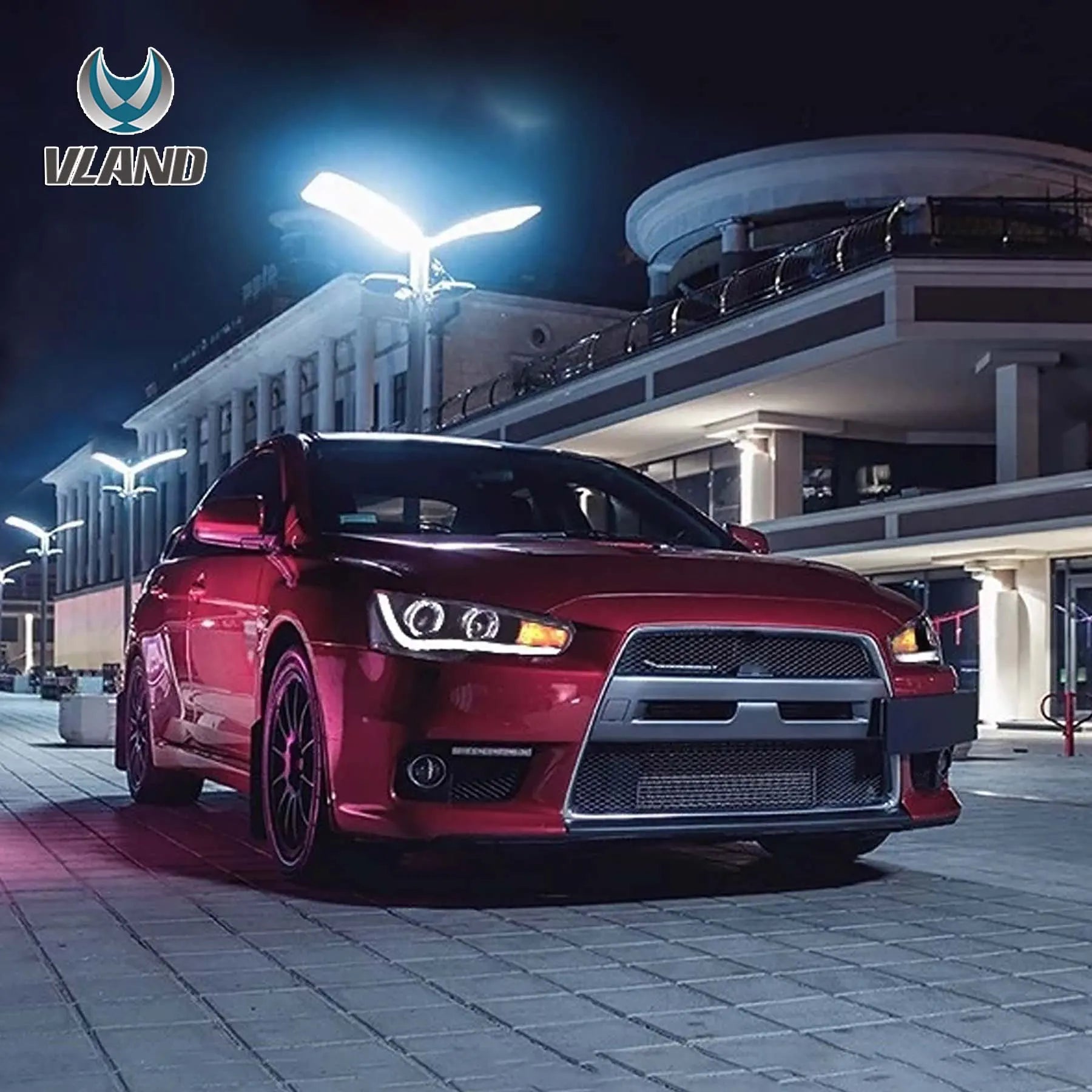 Reflektory Mitsubishi Lancer IX 9 / Evo 10 X (2008–2017) DRL - obrazek 4