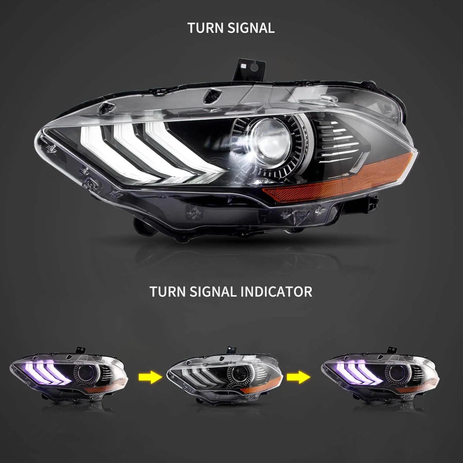 Reflektory Full LED do Ford Mustang 6. generacji (2018–2022) - obrazek 3
