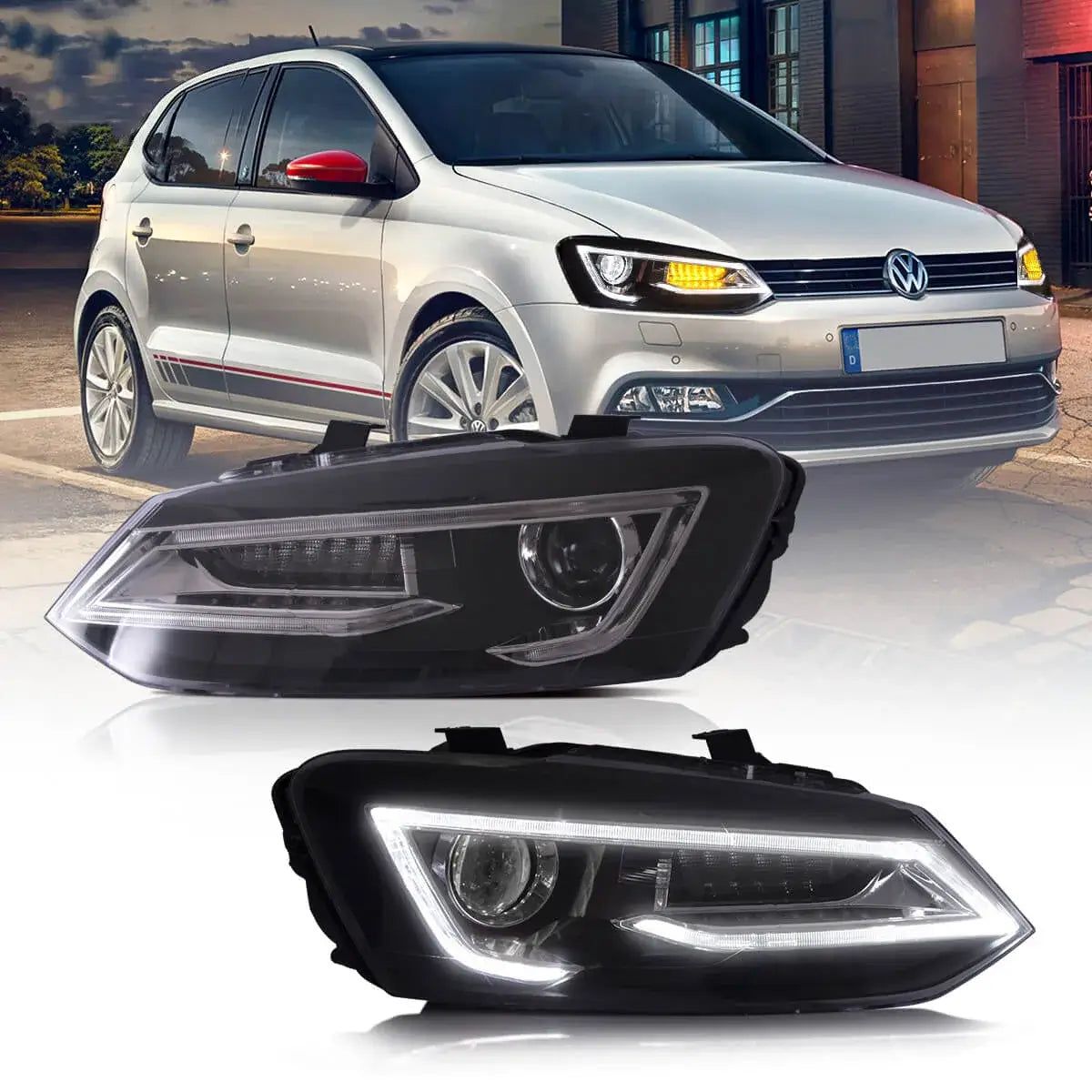 Reflektory VW Polo MK5 Classic/RedDemon (2009-2017) LED - obrazek 3