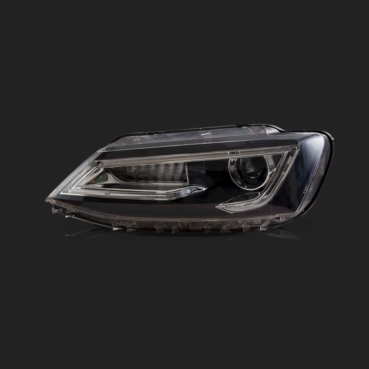 Reflektory VW Jetta MK6 10-18 ( wariant Demon Eye) - obrazek 2
