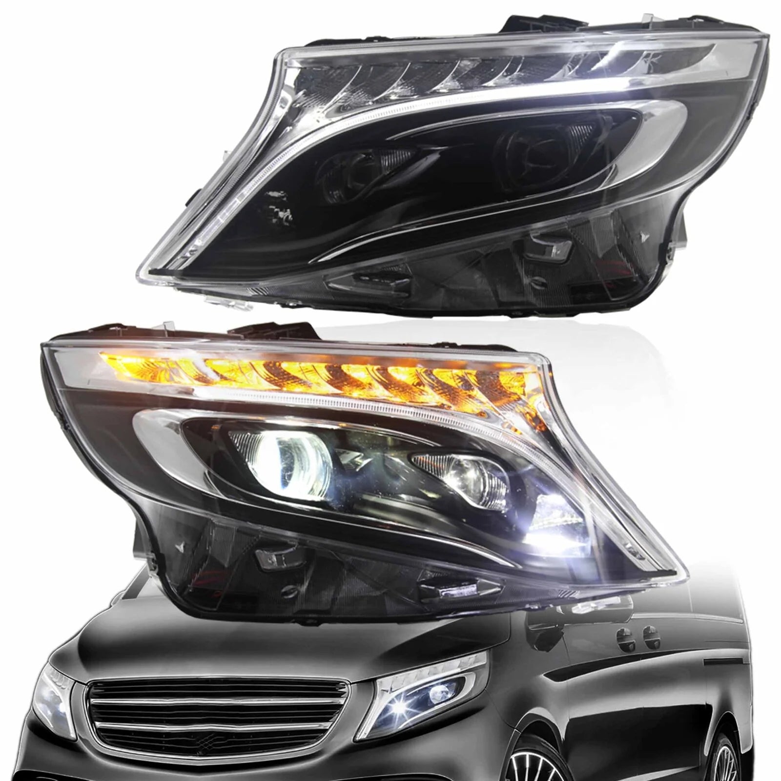 Reflektory LED Mercedes-Benz Klasy V / Vito W447 (2014–2023) Full LED