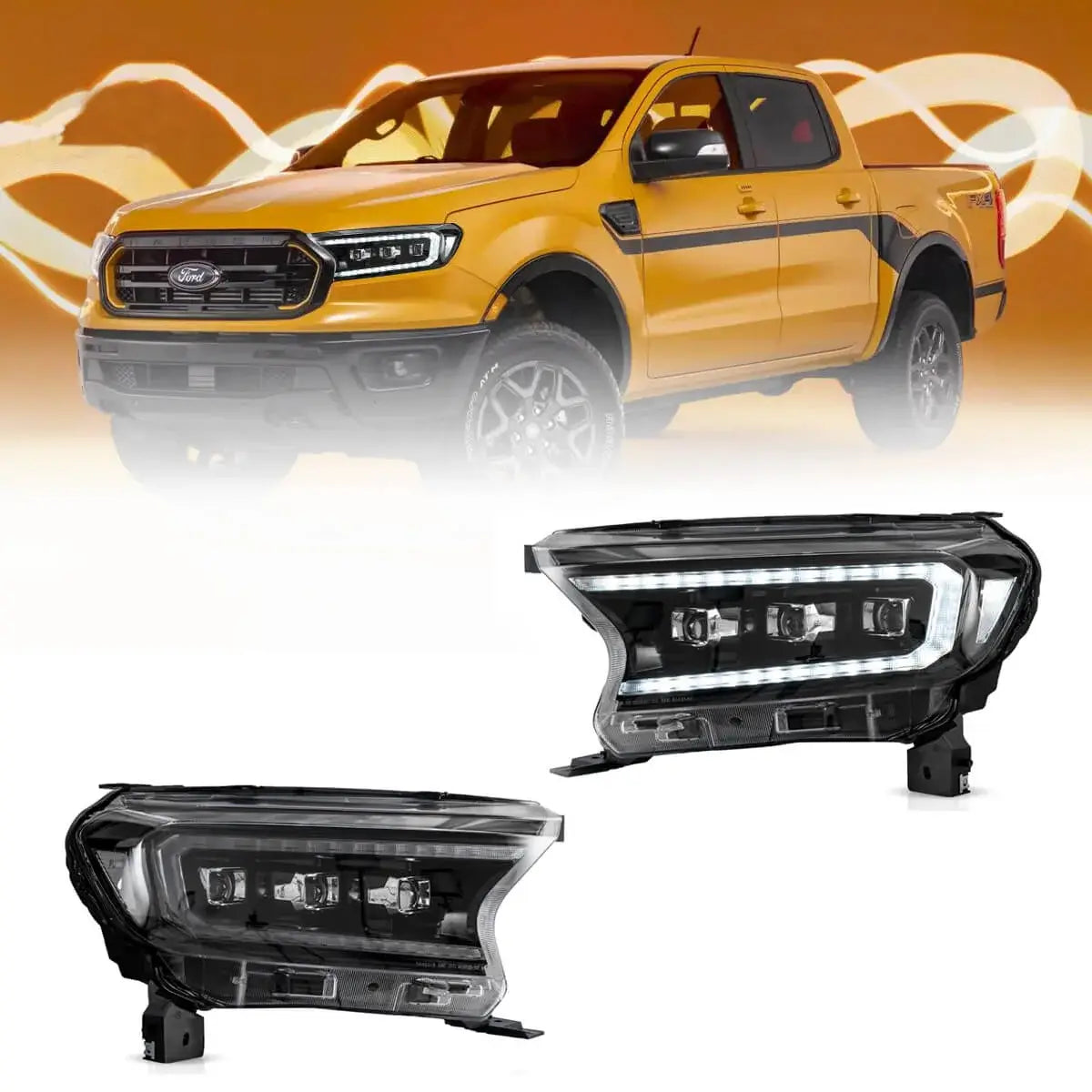 Reflektory Ford Ranger 3 gen. P375 (2019–2023) Full LED Matrix