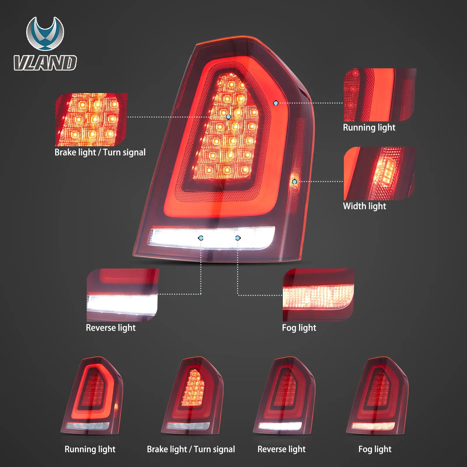 Tylne światła Chrysler 300 II / Lancia Thema (2011–2014) Full LED - obrazek 4