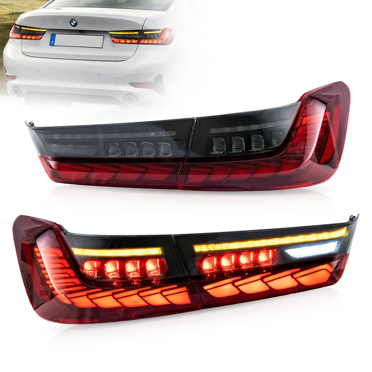 Tylne światła BMW SERIA 3 G20 / G28 / M3 G80 (2018–2024) Full LED OLED - obrazek 2