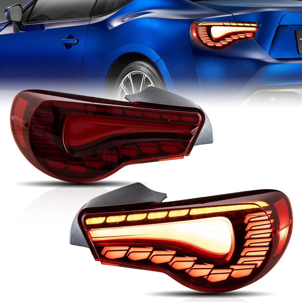 Lampy tylne Toyota 86 / Subaru BRZ / Scion FR-S (2012–2020) Full LED z sekwencyjnym kierunkowskazem - obrazek 4