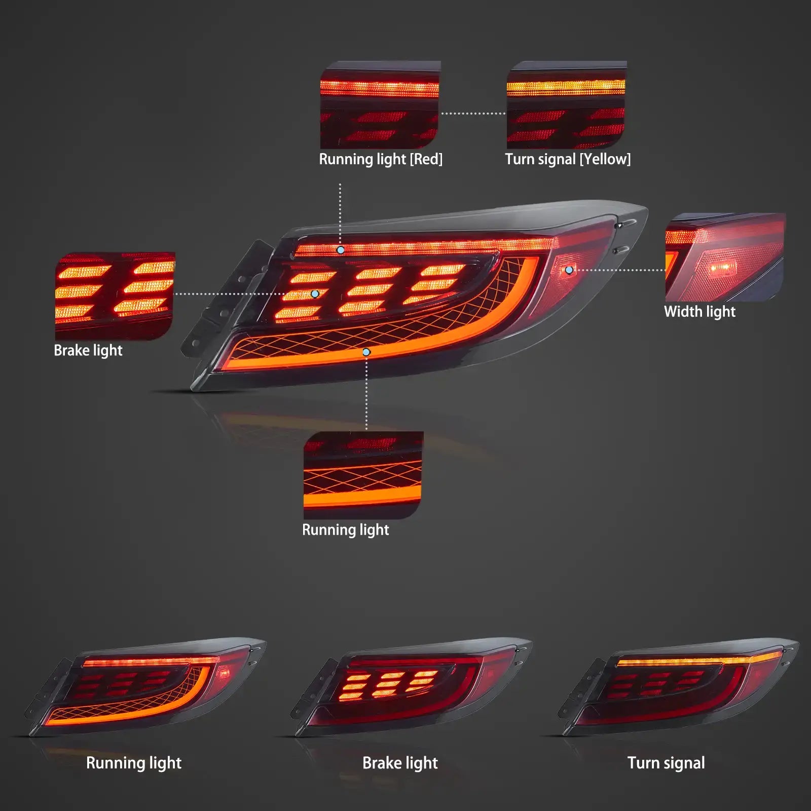 Tylne światła Toyota 86 / GR86 & Subaru BRZ (2021–2024) LED - obrazek 5