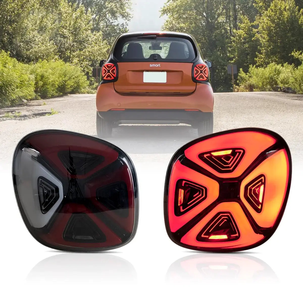 Tylne światła Smart Fortwo (C453/A453) & Forfour (W453) 2015–2019 Full LED - obrazek 3