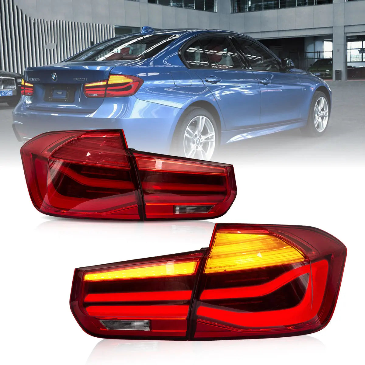 Lampy tylne BMW F30 F80 M3 Seria 3 LED 2012-2018 - obrazek 4