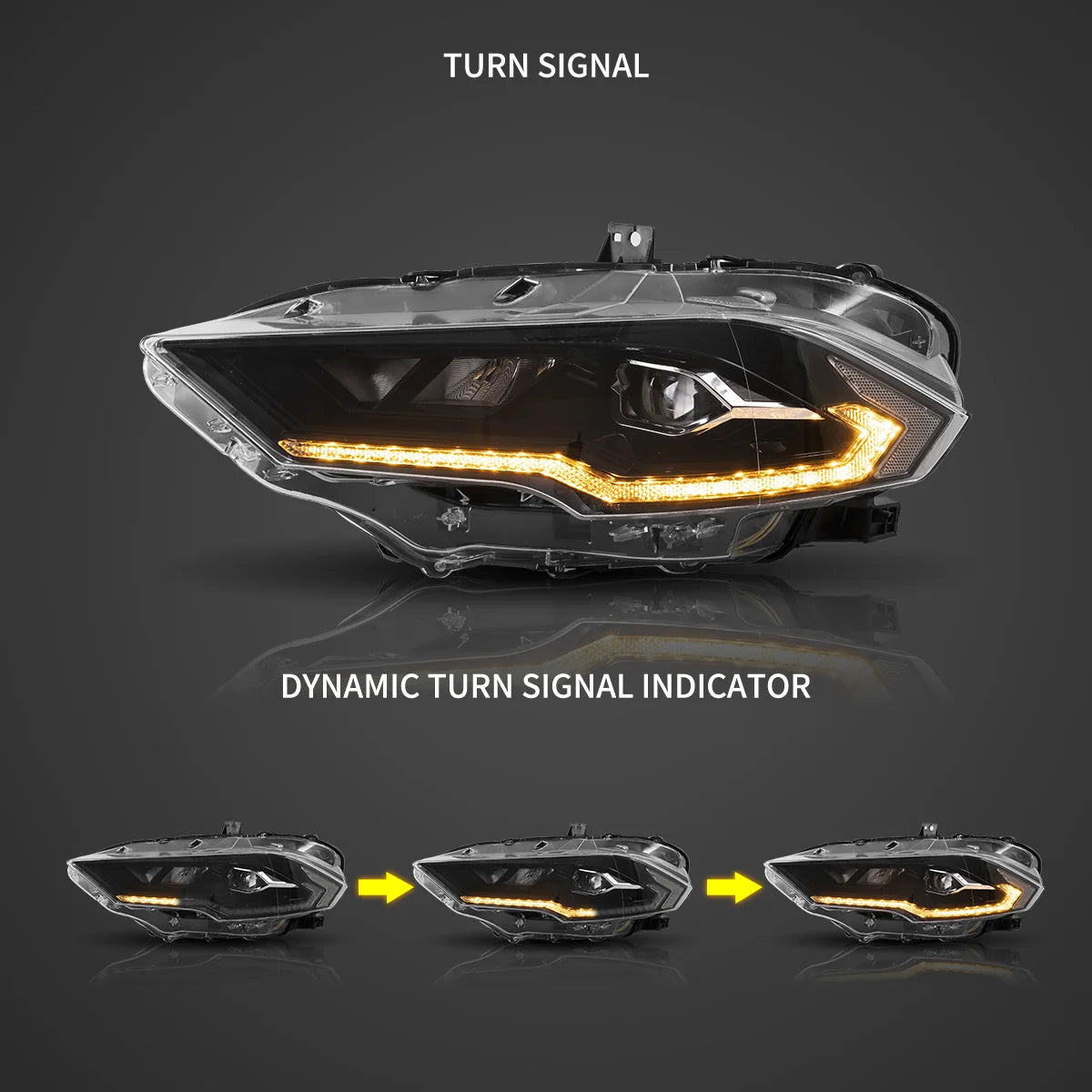 Reflektory Ford Mustang 6. generacji (2018–2020) Full LED - obrazek 3