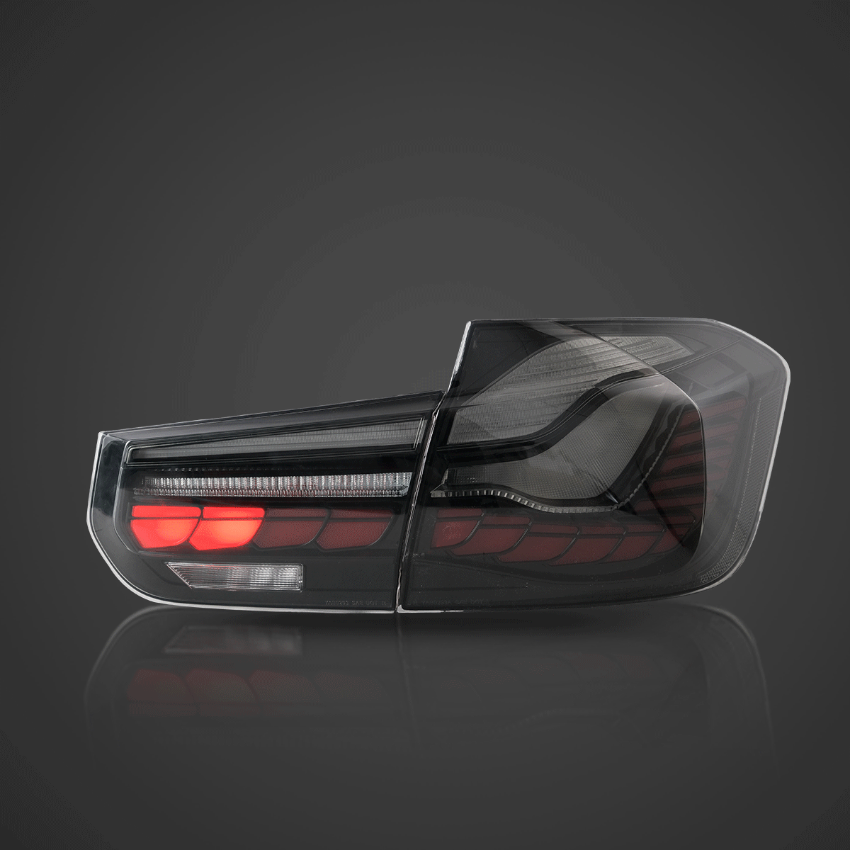Lampy tylne BMW Seria 3 6-generacji 12-19 (F30 F80) OLED z dynamicznym oświetleniem powitalnym - obrazek 2