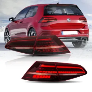 Lampy tylne Volkswagen Golf MK7 MK7.5 13-21 Hatchback LED z sekwencyjnym kierunkowskazem