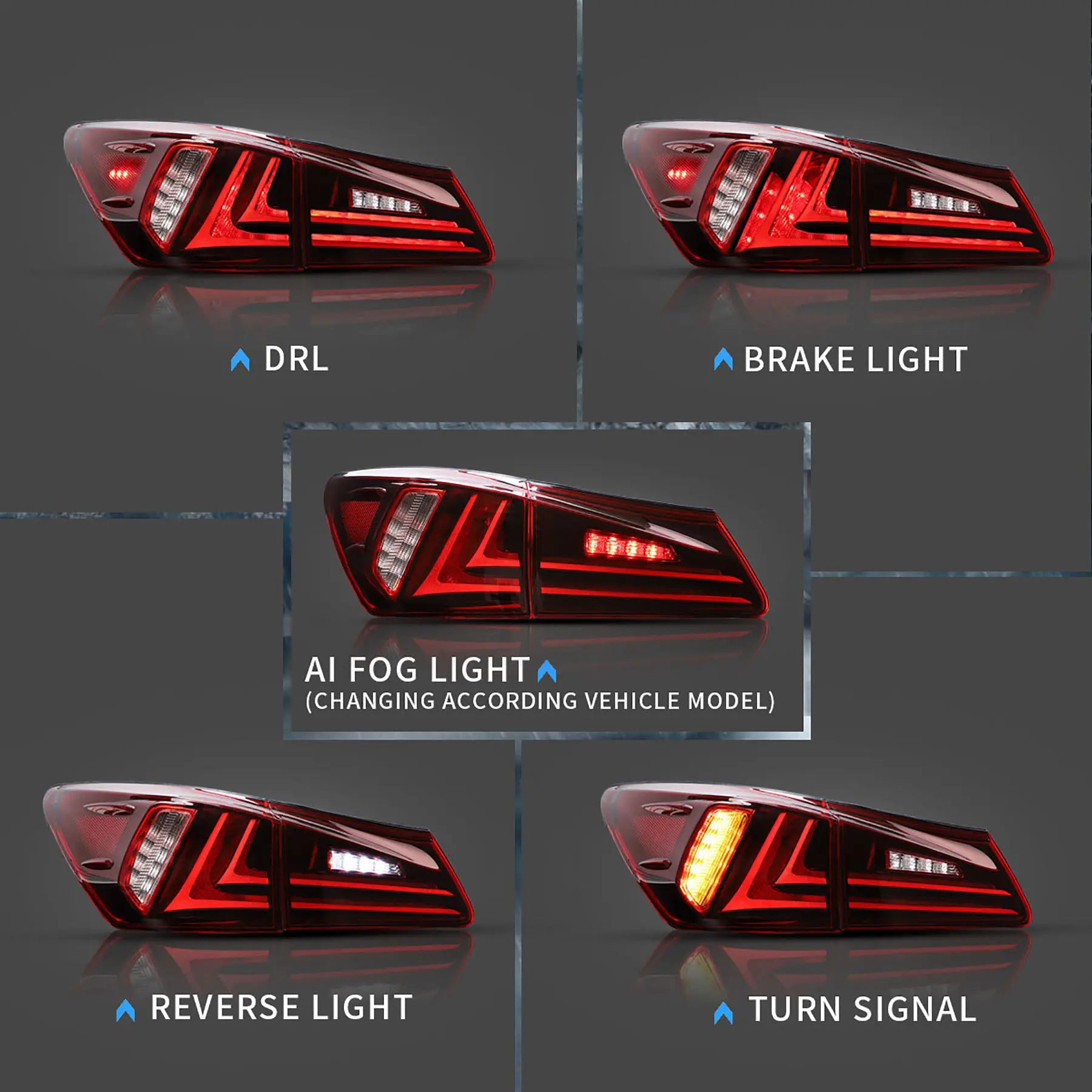 Tylne światła Lexus IS250 / IS350 / IS220d / IS F (2006–2012) Full LED - obrazek 5