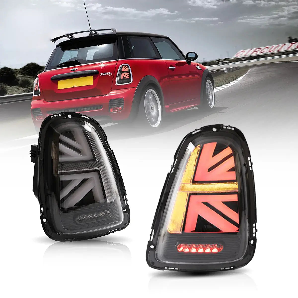 Lampy tylne Mini Cooper R56 R57 R58 R59 07-13 LED z sekwencyjnym kierunkowskazem