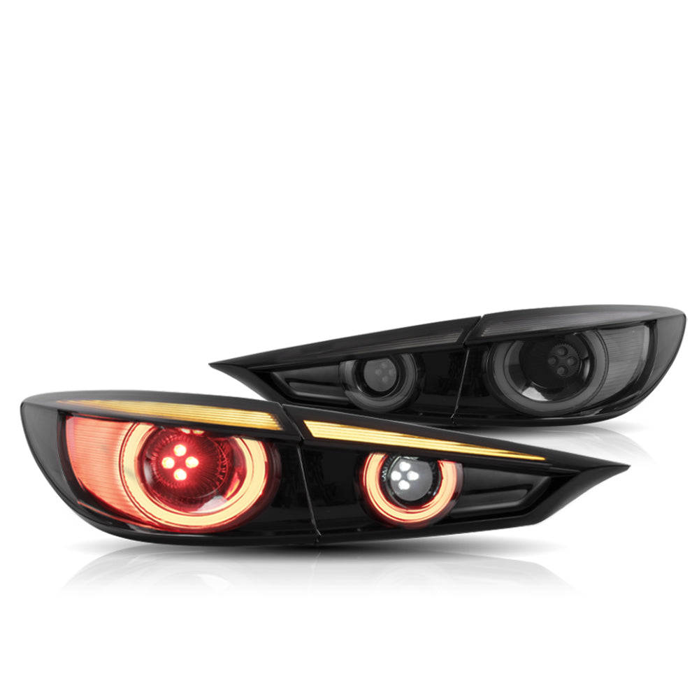 Lampy tylne Mazda 3 sedan 2014-2018 (sekwencyjne kierunkowskazy z dynamicznym oświetleniem powitalnym)