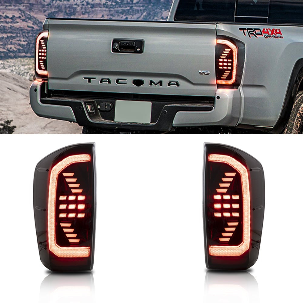 Lampy tylne Toyota Tacoma 2016-2022 LED z kierunkowskazami sekwencyjnymi - obrazek 2